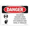 Signmission Safety Sign, OSHA Danger, 7" Height, 10" Width, Chlorine Hazard Area, Landscape OS-DS-D-710-L-1934 - alternate 1